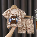 Kids 2-Piece Cotton Set – Soft T-Shirt & Shorts for Boys & Girls (Toddler)