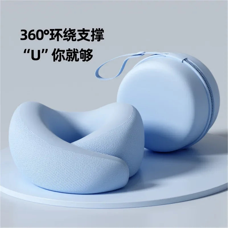 Memory Foam U-Shaped Travel Neck Pillow — Adjustable, Washable & Slow Rebound Support
