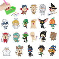 Halloween Diamond Painting Kit — Witch, Ghost, Pumpkin & Cat Gem Art for Kids & Adults