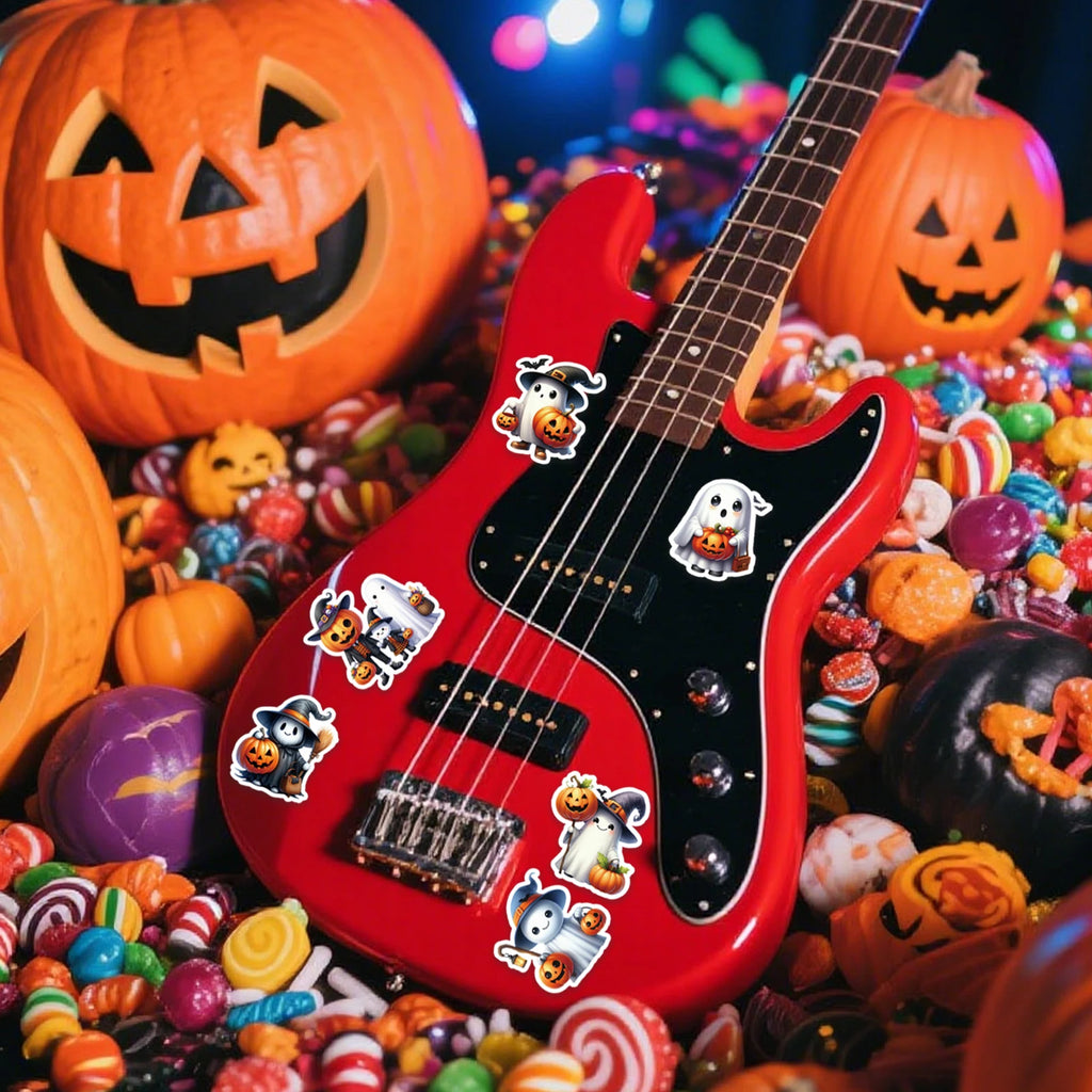 Halloween Pumpkin & Ghost Sticker Pack (50pcs) — Fun for Kids & Adults!