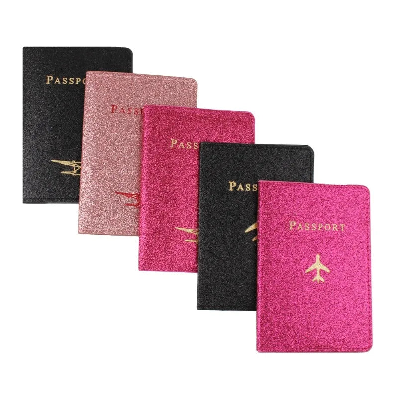Fashion PU Leather Passport Cover & Card Holder — Slim Travel Wallet Organizer