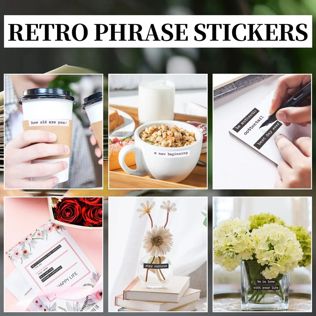 Motivational Quotes Sticker Pack – 406pcs for Journaling, Scrapbooking & DIY Crafts
