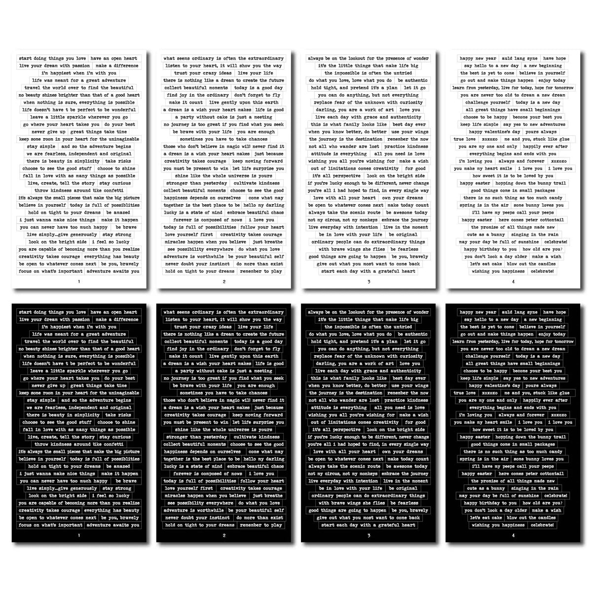 Motivational Quotes Sticker Pack – 406pcs for Journaling, Scrapbooking & DIY Crafts