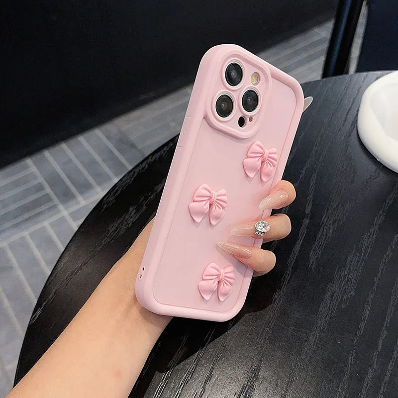 3D Butterfly iPhone Case – Cute Silicone Shockproof Cover for iPhone 7 to 17