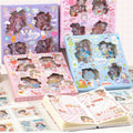 Kawaii PET Pattern Sticker Pack (20pcs) — Cute Cartoon DIY Decals for Handbooks, Scrapbooking & Stationery