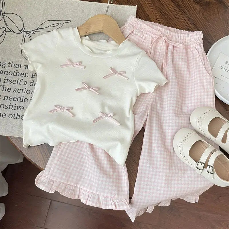 Girls' Summer 2-Piece Outfit Set – Cute Children's Clothing for Girls