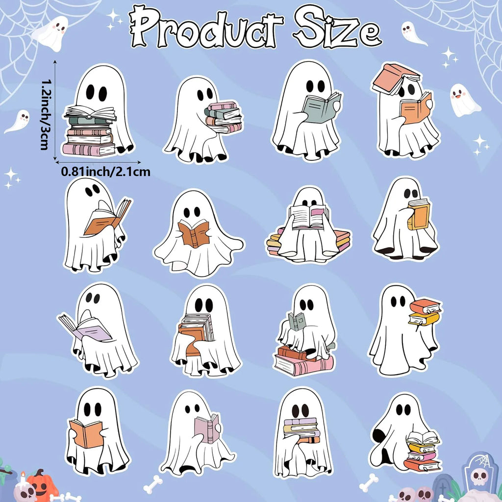 Halloween Round Sticker Labels — Cartoon Sealing Stickers for Gift Wrapping, Baking & Scrapbooking (100–500pcs)