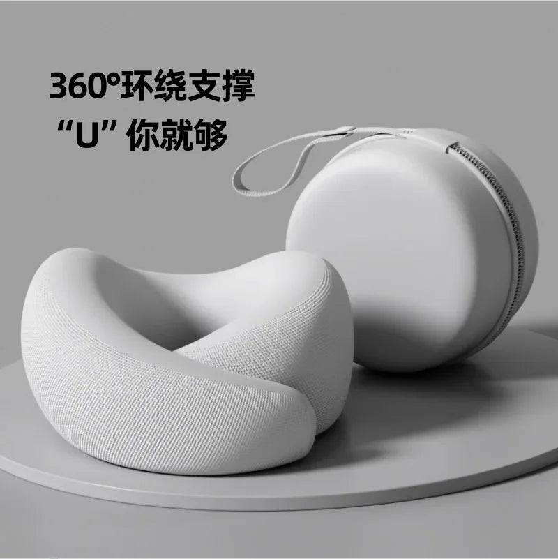 Memory Foam U-Shaped Travel Neck Pillow — Adjustable, Washable & Slow Rebound Support