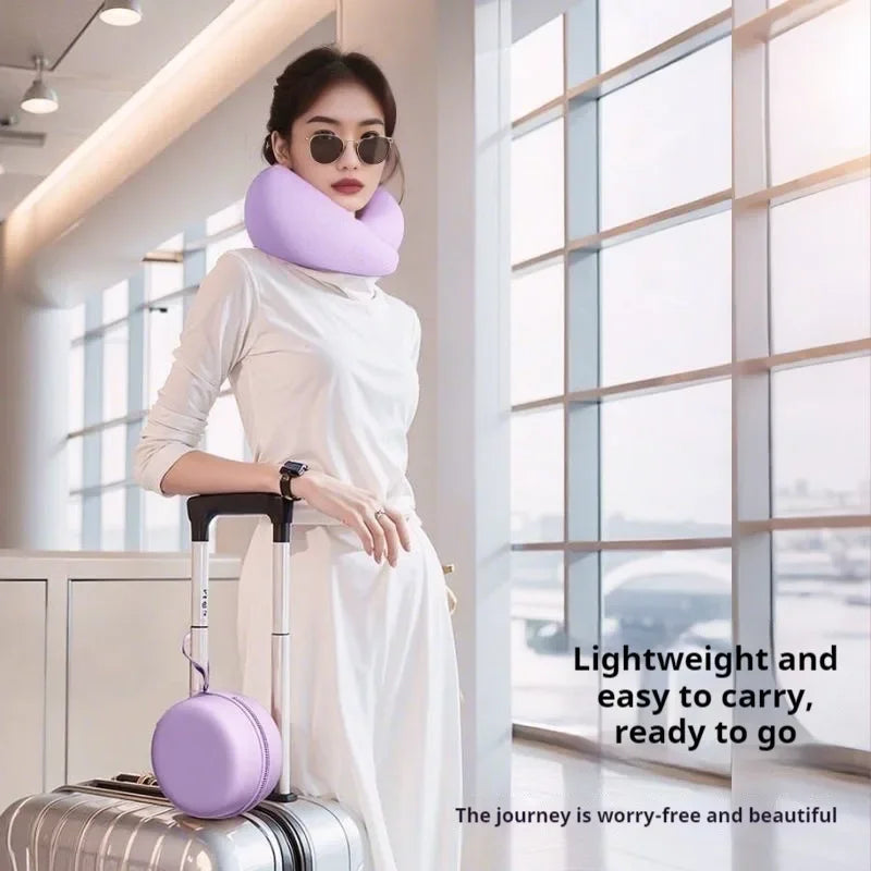 Memory Foam U-Shaped Travel Neck Pillow — Adjustable, Washable & Slow Rebound Support