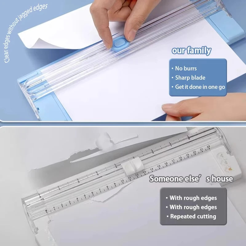 A4 Mini Paper Trimmer — Portable Paper Cutter for Journaling, Crafts, Scrapbooking & Cards