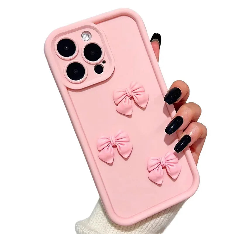 3D Butterfly iPhone Case – Cute Silicone Shockproof Cover for iPhone 7 to 17