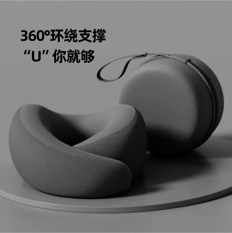 Memory Foam U-Shaped Travel Neck Pillow — Adjustable, Washable & Slow Rebound Support