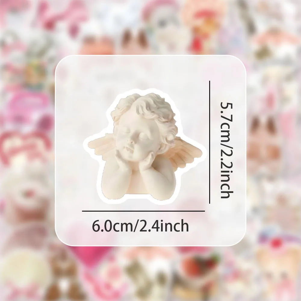 Kawaii Pink Cartoon Sticker Pack — Cute Aesthetic Decals (10 / 30 / 60pcs)