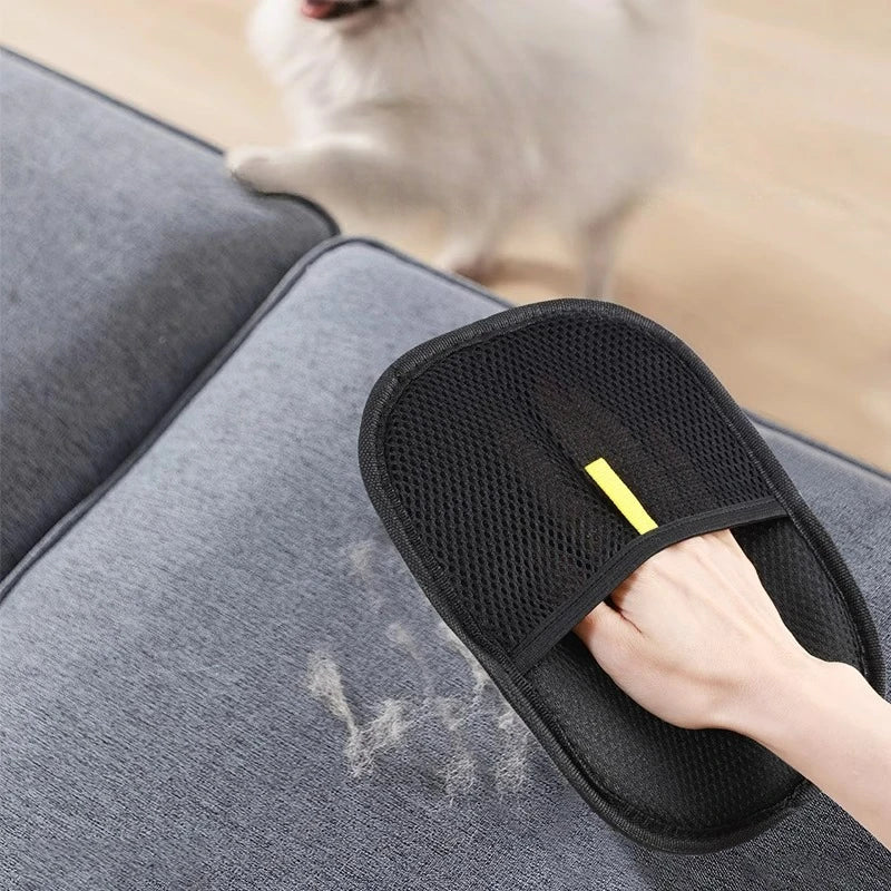 Pet Hair Remover Glove – Reusable Washable Lint Mitt for Clothes, Furniture & Bedding