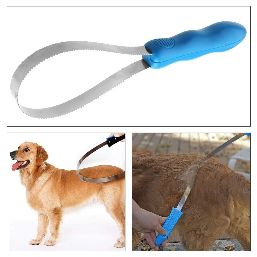 Pet Hair Removal Shedding Blade Brush – Grooming Scraper for Dogs, Cats & Horses