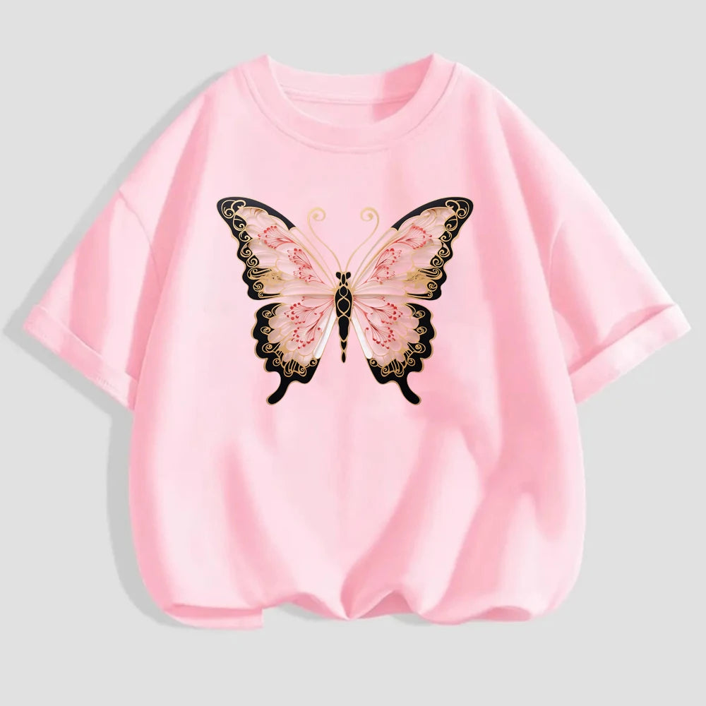 Butterfly Iron-On Heat Transfer Patch — Kids Cartoon DTF Hollow-Out Design for T-Shirts & Hoodies (20 Styles)
