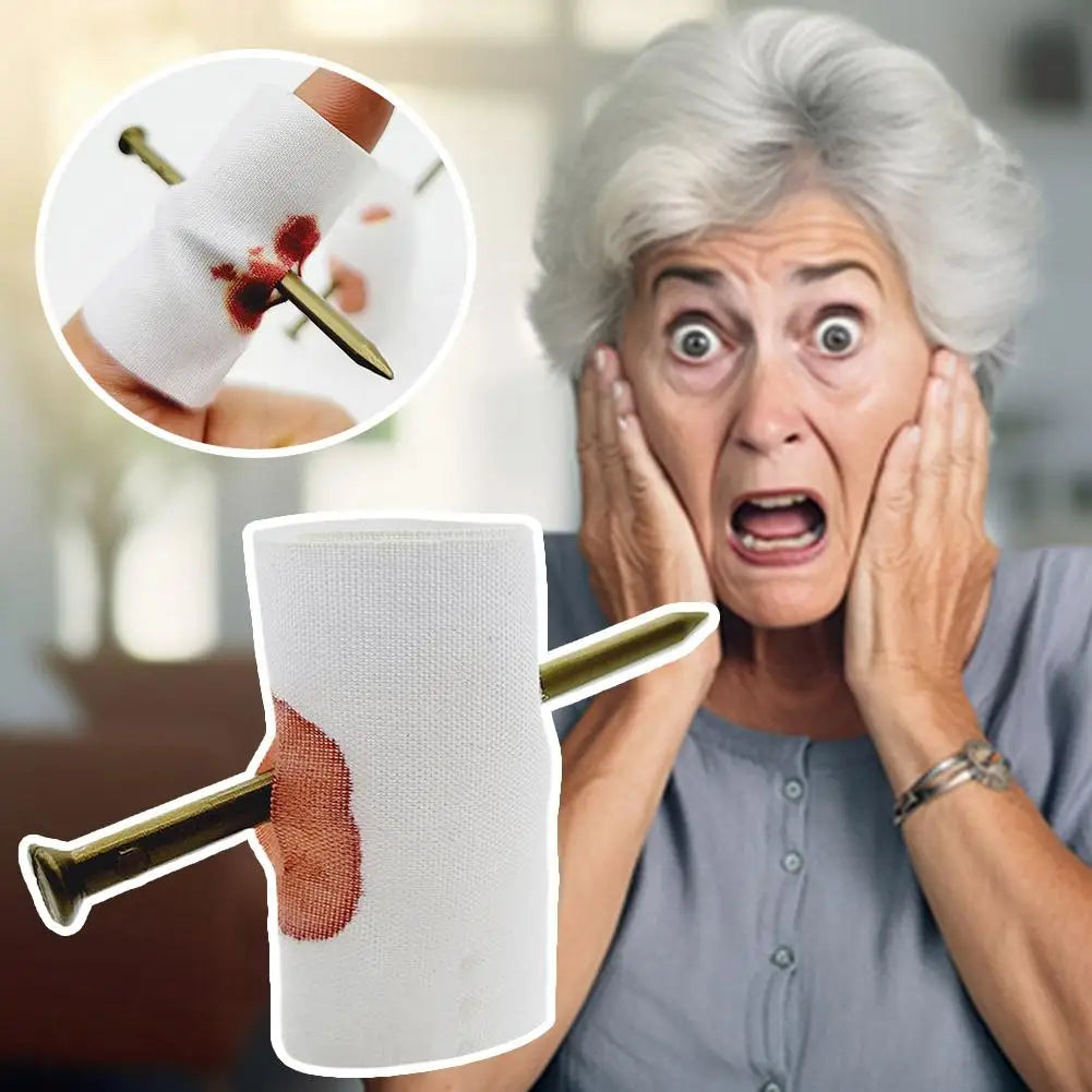 Fake Nail Through Finger Prank Toy — Realistic Halloween Magic Trick & Joke Prop