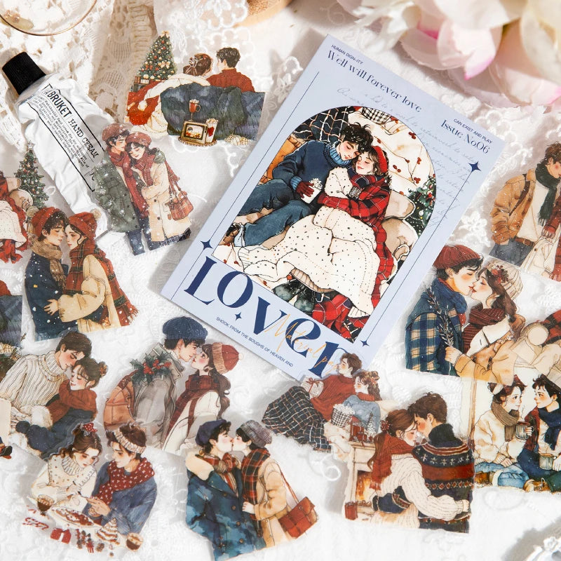 Romantic Lover Sticker Pack – 30pcs Wedding & Love Decals for Journals & Planners