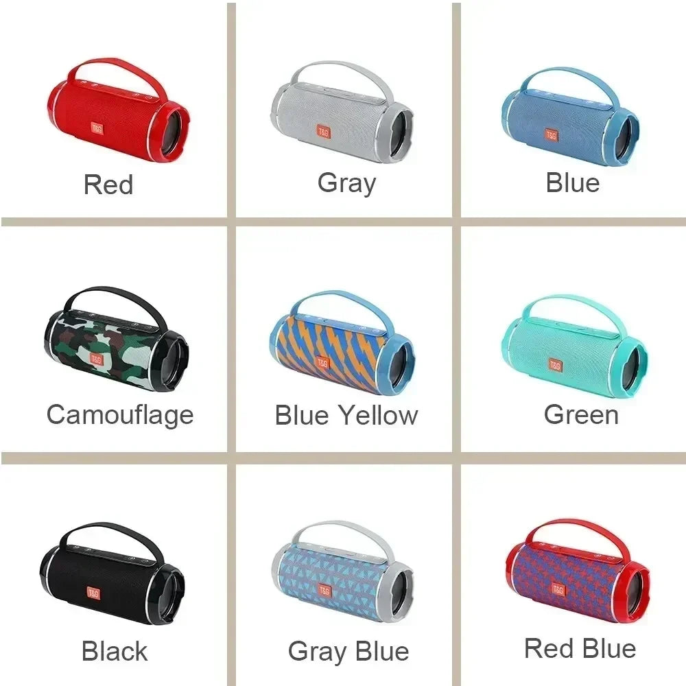 Portable Bluetooth Speaker with FM Radio – Wireless Waterproof Subwoofer Sound Box