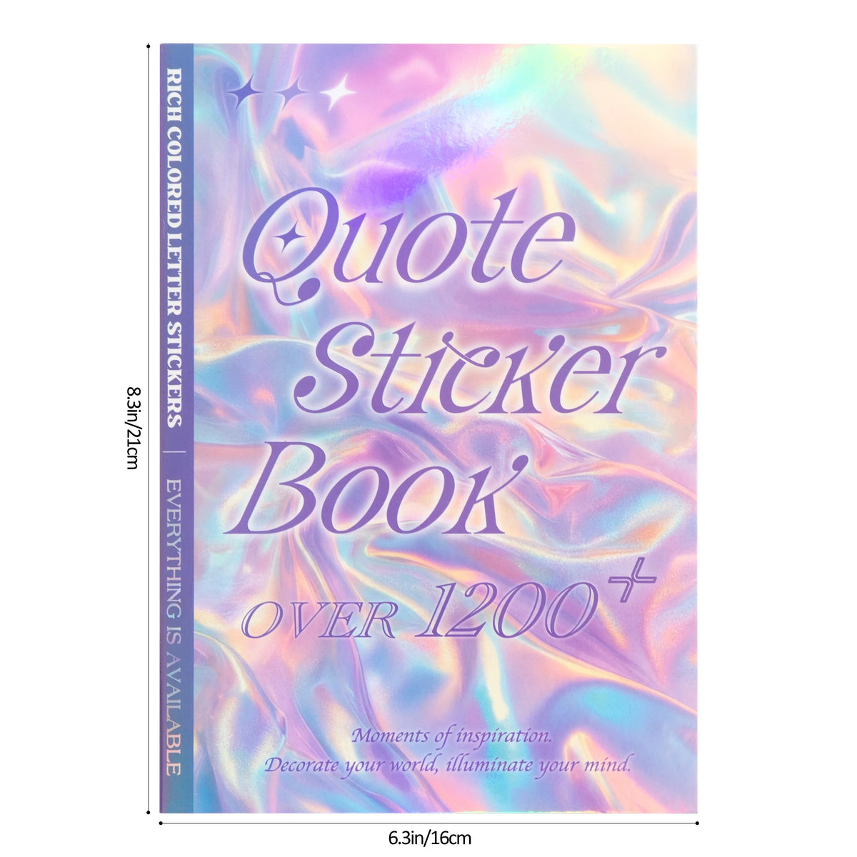 Motivational Quotes Sticker Book (1200pcs+) — Colorful Journaling Stickers & Creative Gift