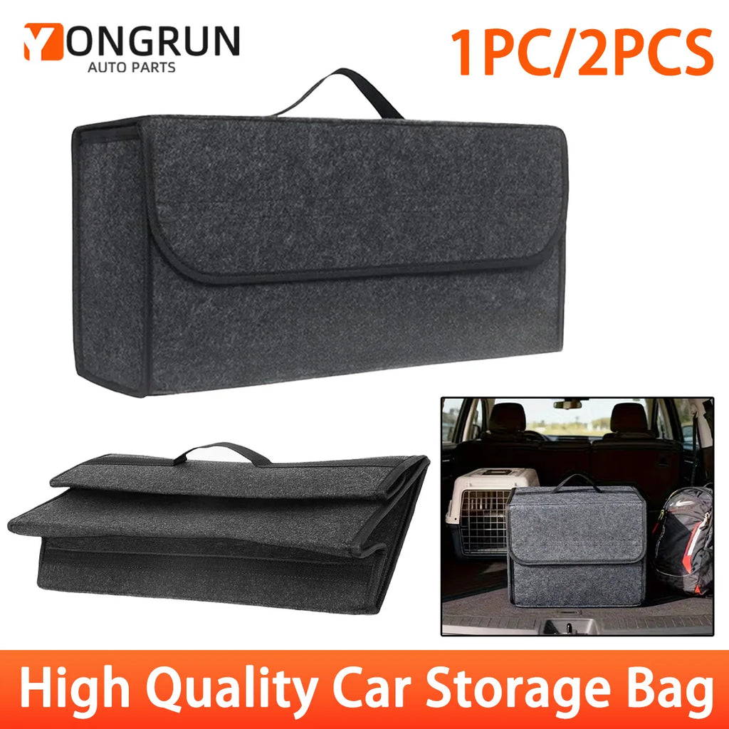 Foldable Felt Car Trunk Storage Bag – Portable Multifunctional Organizer for Travel & Daily Use