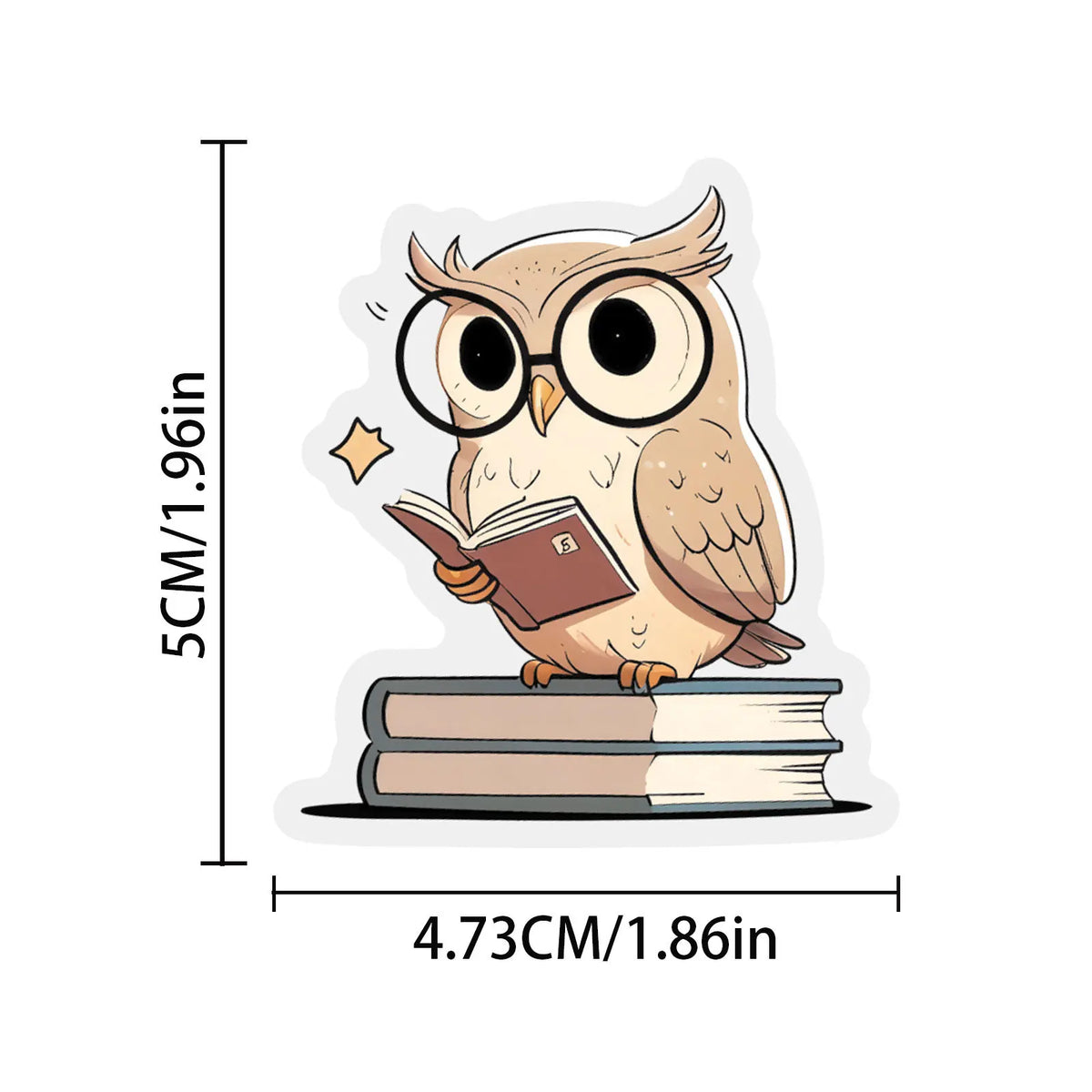 Retro Reading Sticker Pack – 50pcs Bookish Decals for Laptops, Journals & More