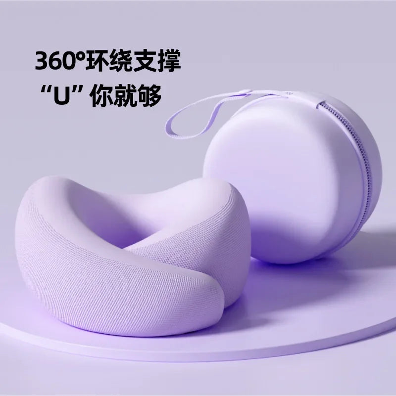 Memory Foam U-Shaped Travel Neck Pillow — Adjustable, Washable & Slow Rebound Support