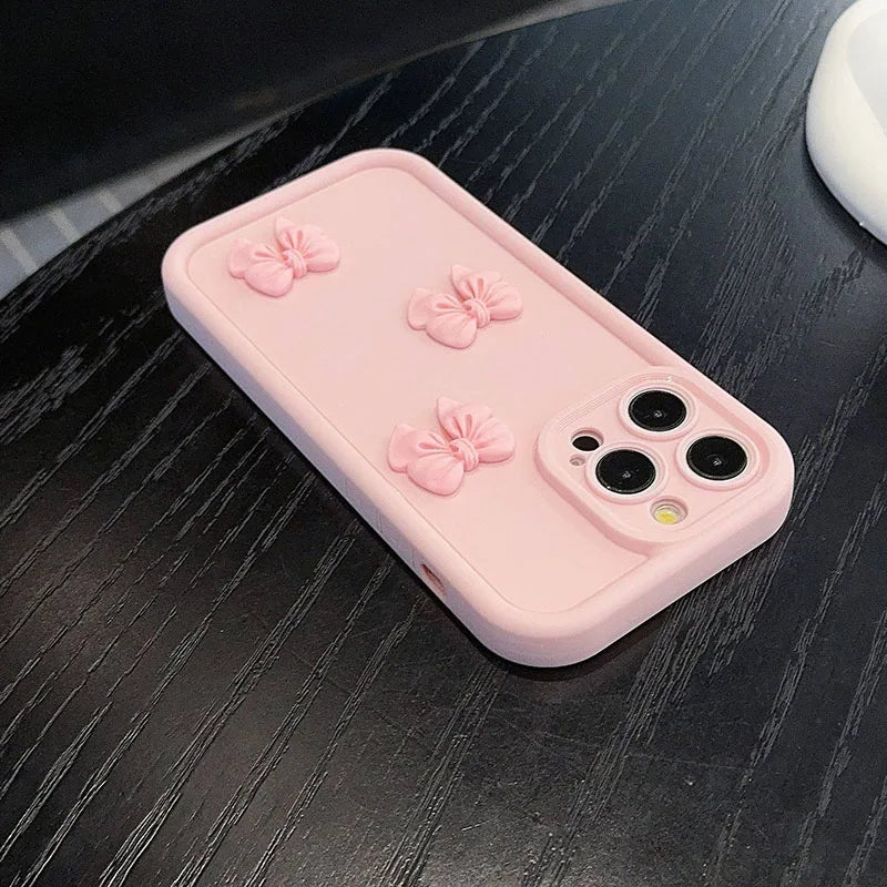3D Butterfly iPhone Case – Cute Silicone Shockproof Cover for iPhone 7 to 17