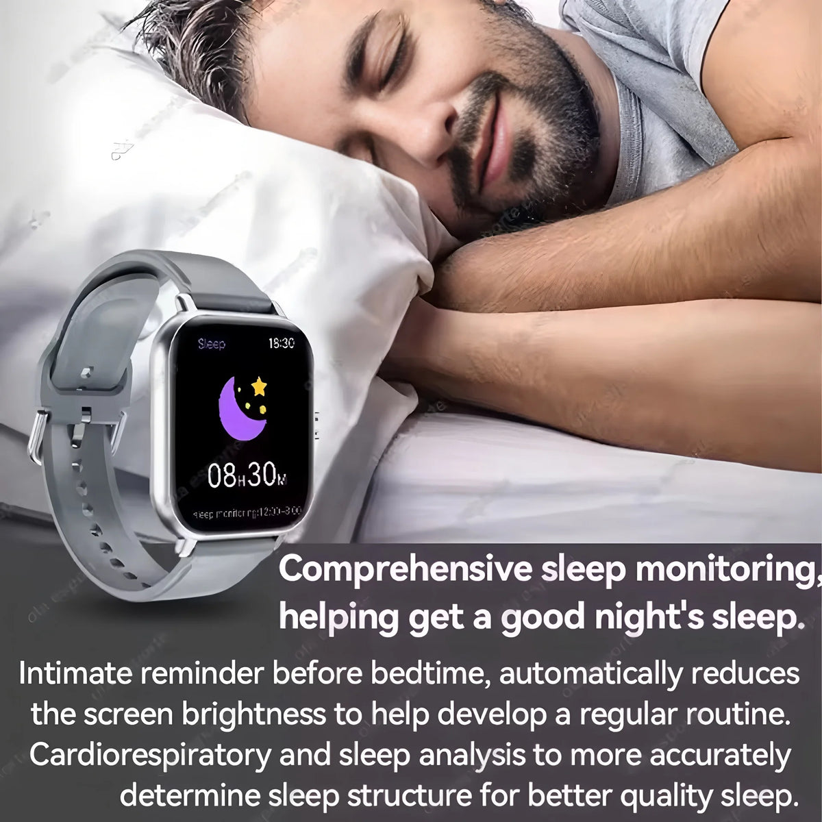 Smart Watch with Bluetooth Calling – 2.02" AMOLED, Heart Rate, Blood Oxygen, GPS, NFC, Fitness Tracker for Men & Women