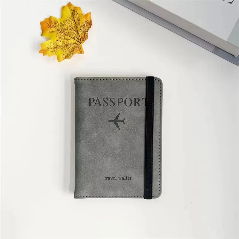Travel Passport Holder & Wallet Cover — Lightweight PVC Case for Women & Men