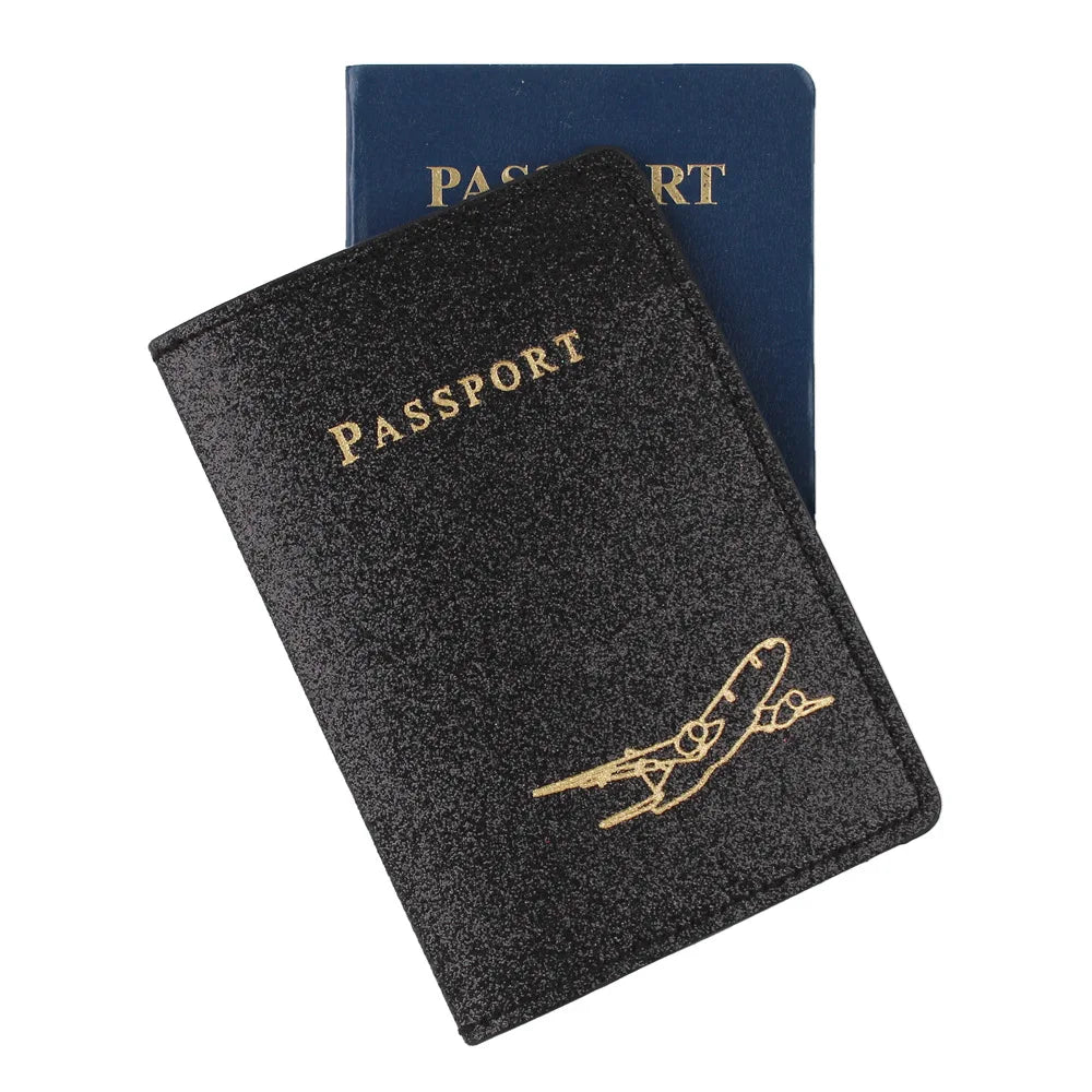 Fashion PU Leather Passport Cover & Card Holder — Slim Travel Wallet Organizer