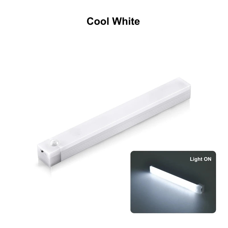 Wireless Motion Sensor LED Cabinet Light – USB Rechargeable, Magnetic Mount for Closet, Kitchen & Hallway
