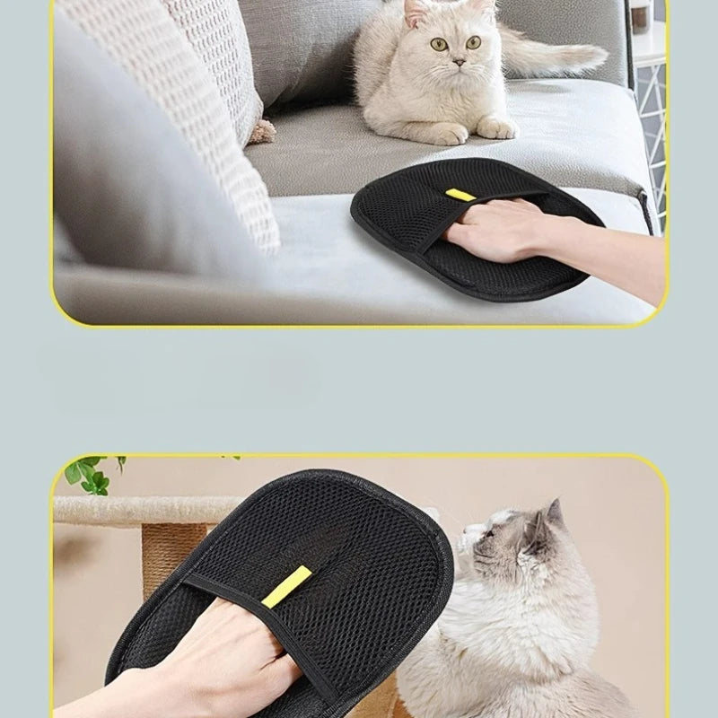 Pet Hair Remover Glove – Reusable Washable Lint Mitt for Clothes, Furniture & Bedding