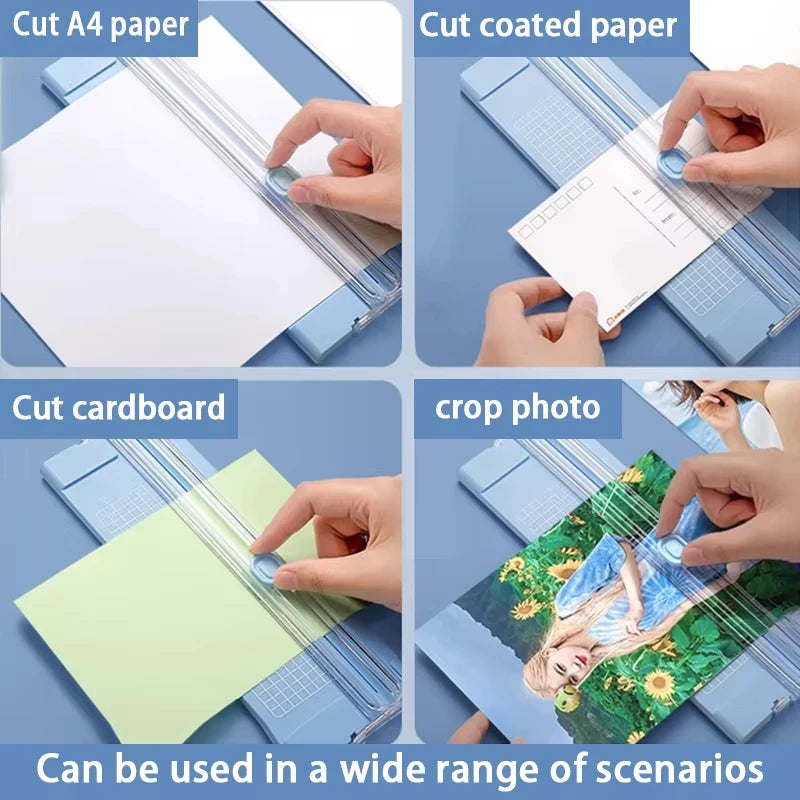A4 Mini Paper Trimmer — Portable Paper Cutter for Journaling, Crafts, Scrapbooking & Cards