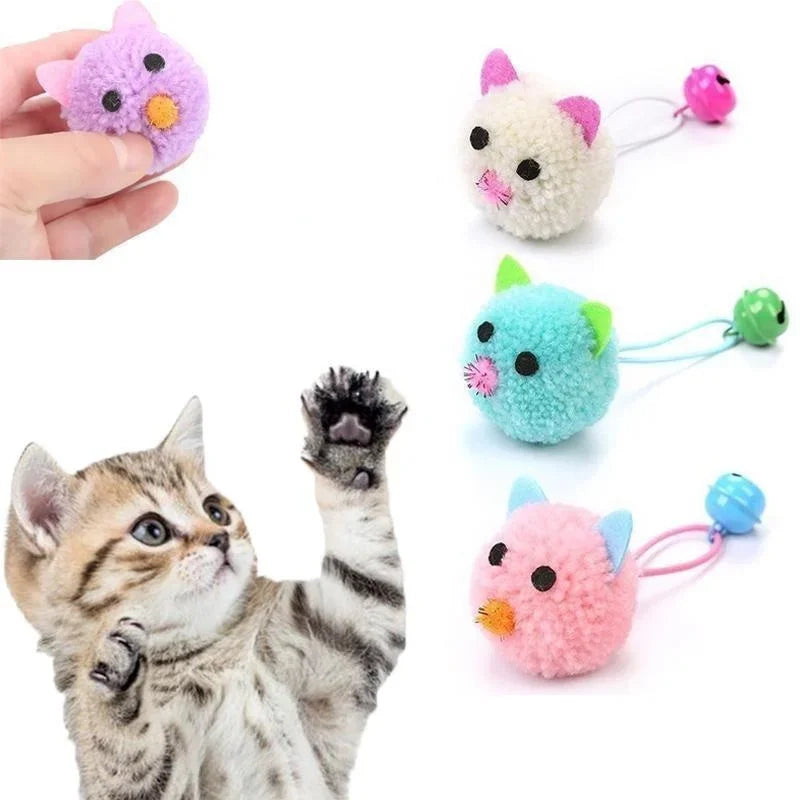 Plush Mouse Cat Toy with Bell – Interactive Pet Toy for Cats & Small Dogs