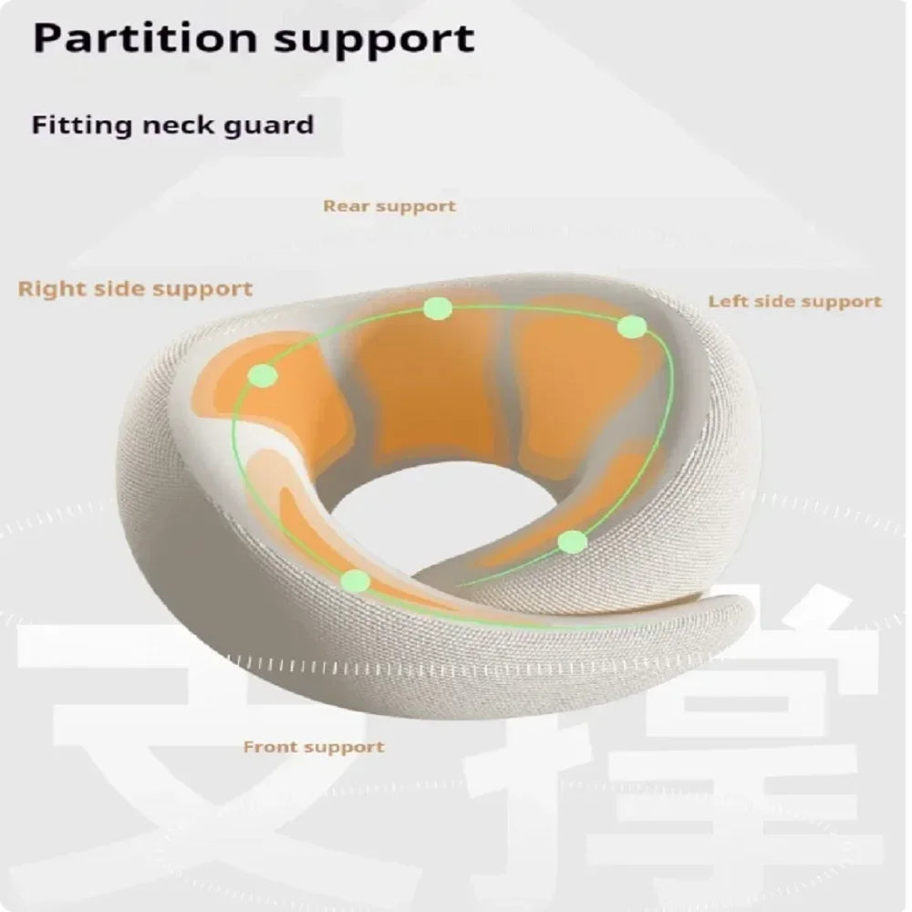 Memory Foam U-Shaped Travel Neck Pillow — Adjustable, Washable & Slow Rebound Support