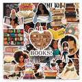 Black Girls Bookish Sticker Pack – 50pcs Reading & Book Lover Decals