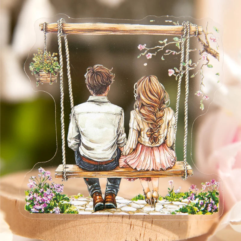 Romantic Lover Sticker Pack – 30pcs Wedding & Love Decals for Journals & Planners