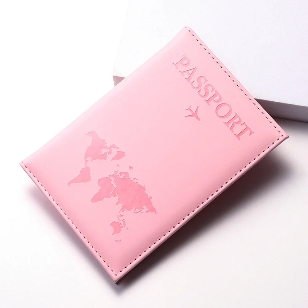 Initial Letter Passport Cover — Waterproof PU Leather Passport Wallet (A–Z)