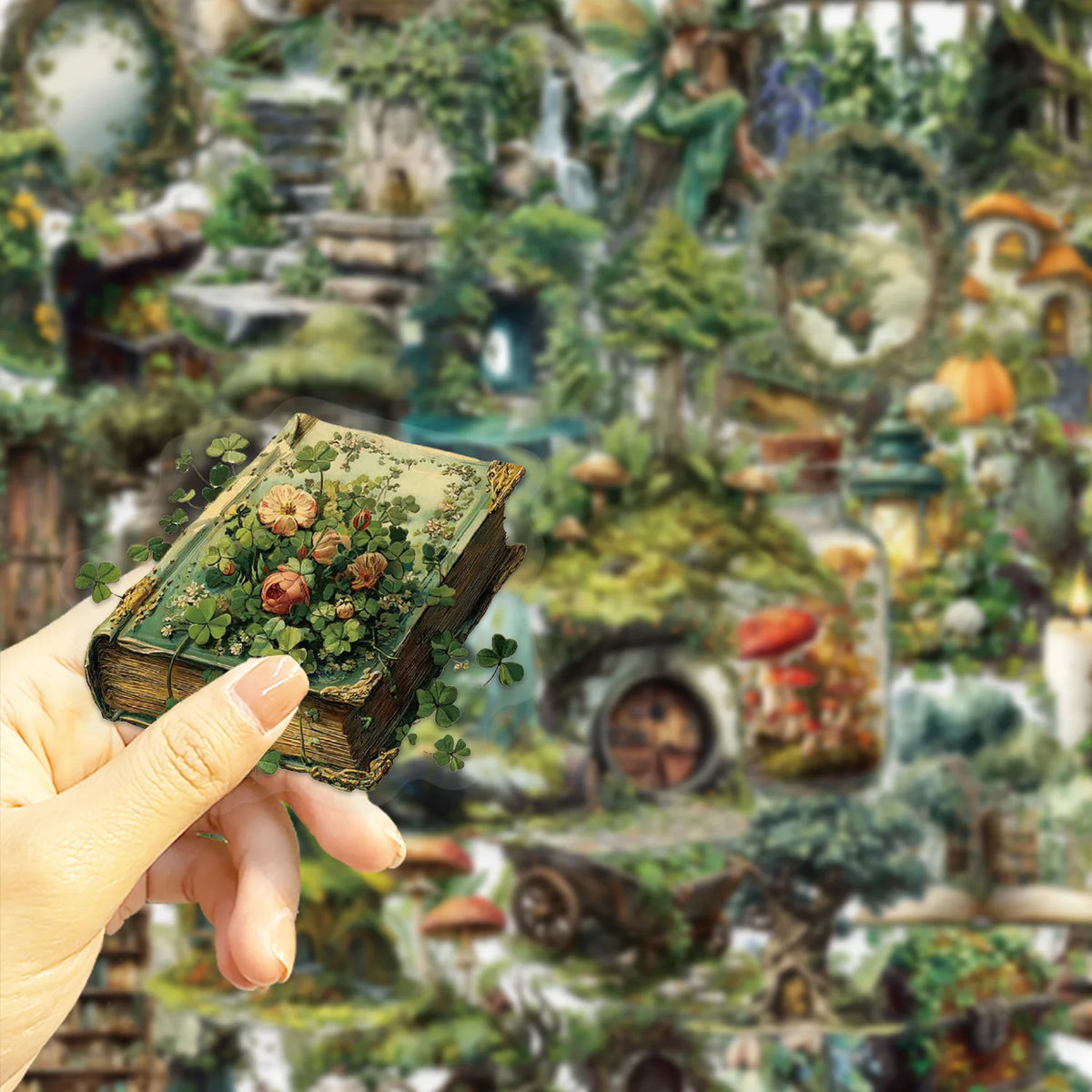 Forest Witch Sticker Pack (50pcs) — Cute Cottagecore & Nature Decals for Laptops, Suitcases & More